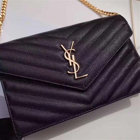 ysl purse brown|ysl black purse with chain.